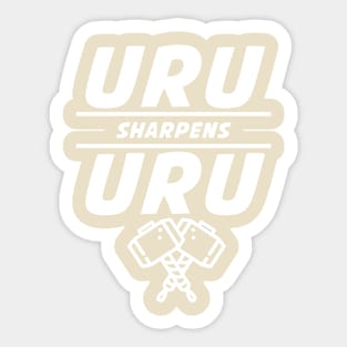 Uru Sharpens Uru Sticker